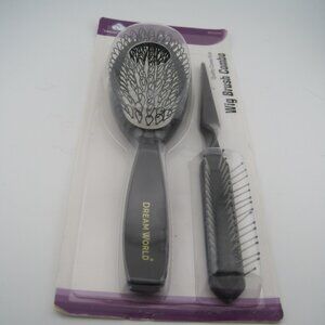 Dream World Brittny Professionals Wig Brush Combo Black Set BR52032